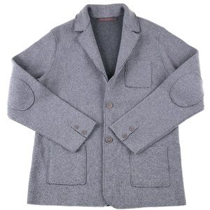 Emozioni Uomo wool blend destructed sweater jacket size M